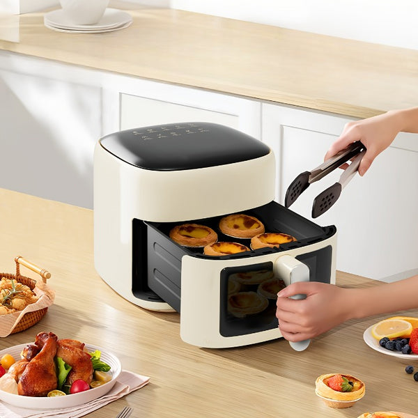 Heißluftfritteuse 6 L | 1500 W Mehrzweck  familienfreundlich effizient
